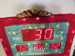 Electronic Countdown To Christmas Timer 19 Indoor/outdoor Sign Clock Works