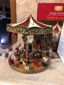Mr Christmas Carnival Fair Swing Carousel Action Lights 30 Tune Music Box Mib