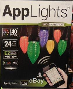 10 sets of Gemmy LED AppLights 24-Light LED Show Lightshow C9 Color Changing