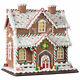 12.25 Gingerbread Lighted House Clay Dough Raz Christmas Decoration 4016095 New