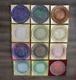12 Days Of Christmas Carnival Imperial Glass Plates Complete Set 9 Diameter