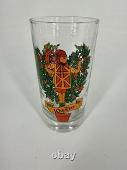12 Days of Christmas Glasses Complete Set of 12 Vintage Holiday Glasses