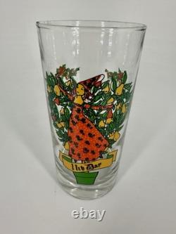 12 Days of Christmas Glasses Complete Set of 12 Vintage Holiday Glasses