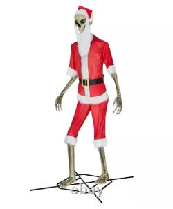 12 ft Skelly Santa Outfit Kit Home Accents Holiday Home Depot Halloween 2024 NEW