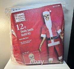 12 ft Skelly Santa Outfit Kit Home Accents Holiday Home Depot Halloween 2024 NEW