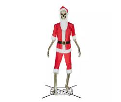 12 ft Skelly Santa Outfit Kit Home Accents Holiday Home Depot Halloween 2024 NEW