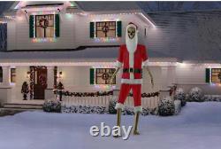 12 ft Skelly Santa Outfit Kit Home Accents Holiday Home Depot Halloween 2024 NEW