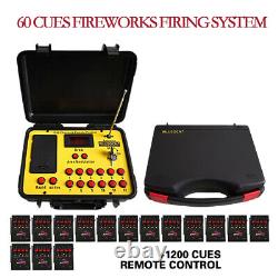 1200cues wireless control 60 Cues ABS Waterproof Case Fireworks Firing system