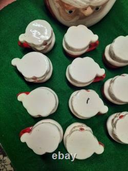14 Santa Hot Chocolate Mugs and Santa Cookie Jar Free Shipping USA