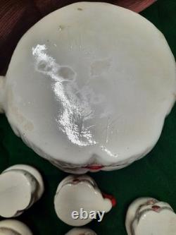 14 Santa Hot Chocolate Mugs and Santa Cookie Jar Free Shipping USA