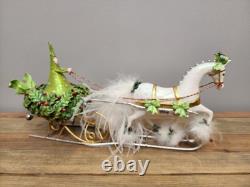15 Patience Brewster Krinkles Christmas One Horse Open Sleigh Figure Dept 56