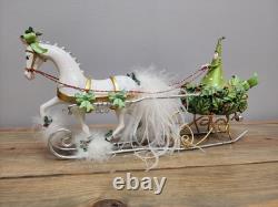15 Patience Brewster Krinkles Christmas One Horse Open Sleigh Figure Dept 56