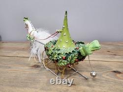 15 Patience Brewster Krinkles Christmas One Horse Open Sleigh Figure Dept 56