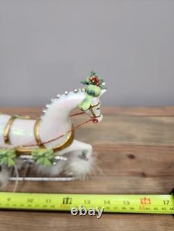 15 Patience Brewster Krinkles Christmas One Horse Open Sleigh Figure Dept 56