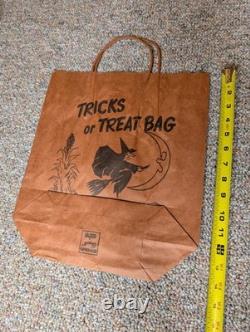 15 Vintage 60-70s Halloween Trick Or Treat Candy Bag Lot, Witches, Cats, Ghosts
