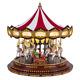 17 Deluxe Christmas Carousel With Lights And Music Holiday Decoration