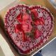 18 Vintage Thurman's Valentine Red Heart Box Candy Chocolates Flowers 1960's