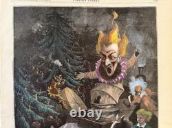 1871 Jules Tavernier The Christmas Dream Harper's Weekly Hand Colored