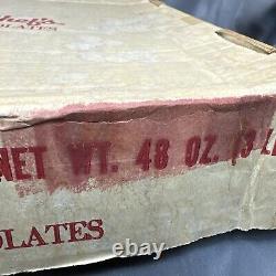 18Vintage Valentine Heart Candy Chocolates Flowers Empty Box 1960'S Yellow