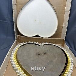 18Vintage Valentine Heart Candy Chocolates Flowers Empty Box 1960'S Yellow