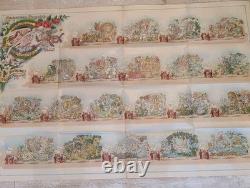 1916 Rex Mardi Gras Carnival Bulletin Visions from the Poets Huge Color Lith