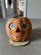 1920's Antique Vintage German Halloween Jack-o-lantern Paper Mache Pumpkin