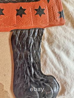 1920s Astrological Magic Cats Die Cut Heavily Embossed Halloween Couple 1920s Astrological Magic Cats Die Cut Heavily Embossed Halloween Couple