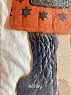 1920s Astrological Magic Cats Die Cut Heavily Embossed Halloween Couple 1920s Astrological Magic Cats Die Cut Heavily Embossed Halloween Couple