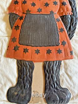 1920s Astrological Magic Cats Die Cut Heavily Embossed Halloween Couple 1920s Astrological Magic Cats Die Cut Heavily Embossed Halloween Couple