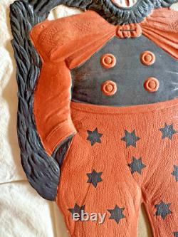 1920s Astrological Magic Cats Die Cut Heavily Embossed Halloween Couple 1920s Astrological Magic Cats Die Cut Heavily Embossed Halloween Couple