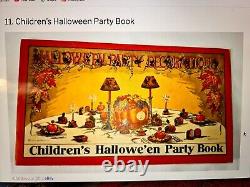 1923 Beistle Halloween Party Page/Fortune Puzzle, Invites(owl, bat, cat, rat)