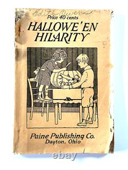 1924 L. M. Paine Halloween Hilarity Party Book by Marie Irish music bogie