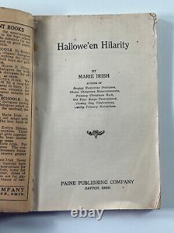 1924 L. M. Paine Halloween Hilarity Party Book by Marie Irish music bogie