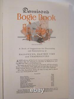 1925 DENNISONS HALLOWEEN Suggestions BOGIE BOOK Party Decorations Costumes VGC