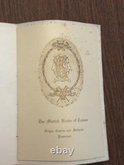 1925 Mistick Krewe Of Comus Booklet- Mardi Gras Krewe Favor