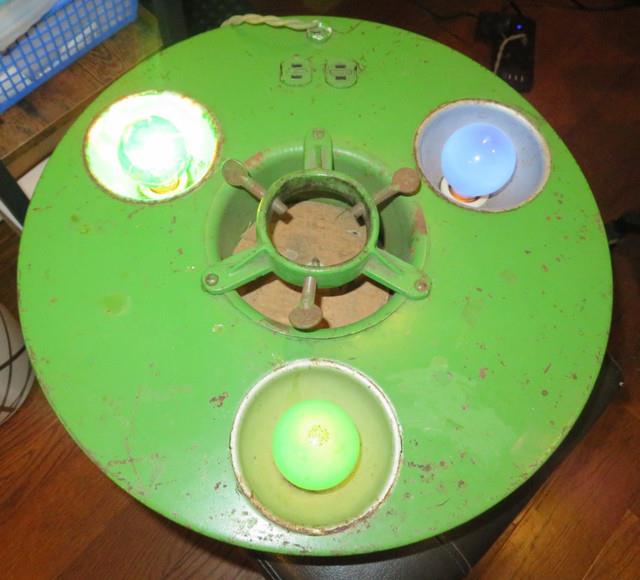 1926 Belmont Treeliter With3 Bulbs Light-up Christmas Tree Stand, All Orig -works