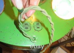 1926 BELMONT TREELITER with3 Bulbs Light-Up Christmas Tree Stand, All Orig -WORKS