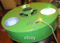 1926 BELMONT TREELITER with3 Bulbs Light-Up Christmas Tree Stand, All Orig -WORKS