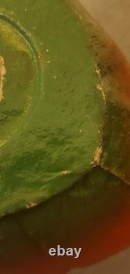 1930's Paper Mache Pulp Halloween Jack Lantern Pumpkin Paper Face ESTATE VINTAGE