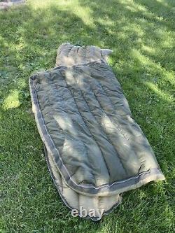 1953 US Military Casualty Down Filled Sleeping Bag Fur lined free bag