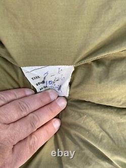 1953 US Military Casualty Down Filled Sleeping Bag Fur lined free bag
