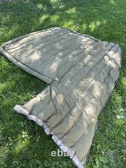 1953 US Military Casualty Down Filled Sleeping Bag Fur lined free bag