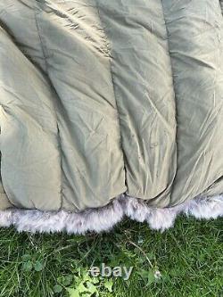 1953 US Military Casualty Down Filled Sleeping Bag Fur lined free bag