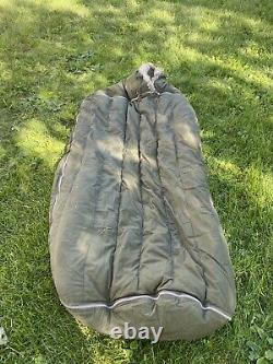 1953 US Military Casualty Down Filled Sleeping Bag Fur lined free bag