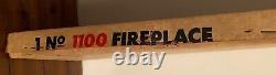 1960's Christmas Toymaster Electric Life Size Cardboard Fireplace Mib Sealed