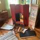1960's Christmas Toymaster Electric Lighted Life Size Cardboard Fireplace