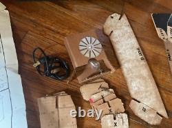 1960's Christmas Toymaster Electric Lighted Life Size Cardboard Fireplace
