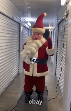 1961 Animated 5 1/2 ft Harold Gale Store Display Santa Vintage MCM Mid Century