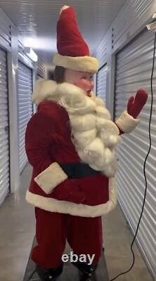1961 Animated 5 1/2 ft Harold Gale Store Display Santa Vintage MCM Mid Century