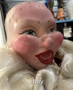 1961 Animated 5 1/2 ft Harold Gale Store Display Santa Vintage MCM Mid Century